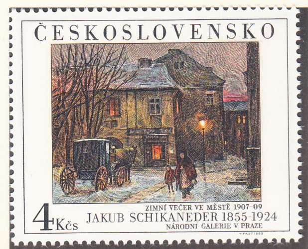 TCHECOSLOVAQUIE - 1989 - Tableaux- Yvert 2826/2827 - Neuf **