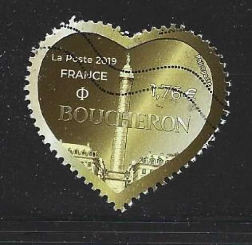 2019 FRANCE 5292-93 oblitérés, coeur Boucheron