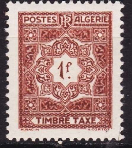 Algérie - Département français - Timbres taxe - Y&T N° 37**