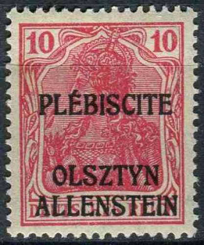 ALLENSTEIN OLSZTYN 1920 NEUF* charnière N° 2