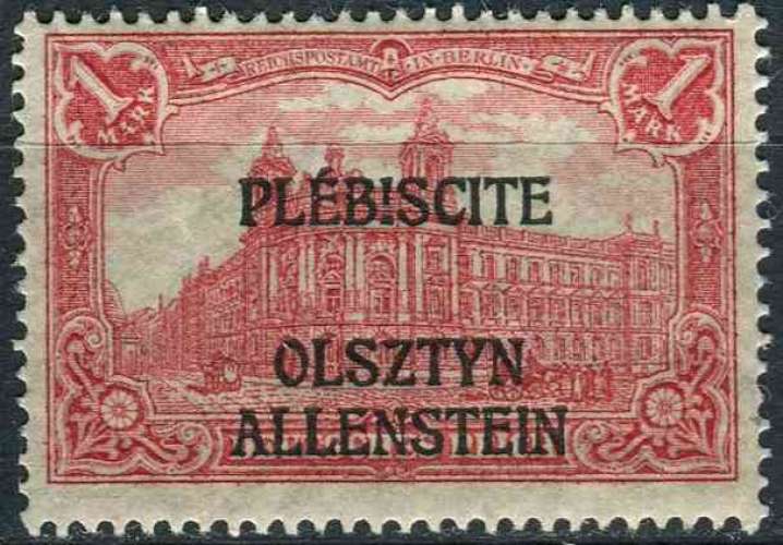 ALLENSTEIN OLSZTYN 1920 NEUF* charnière N° 24