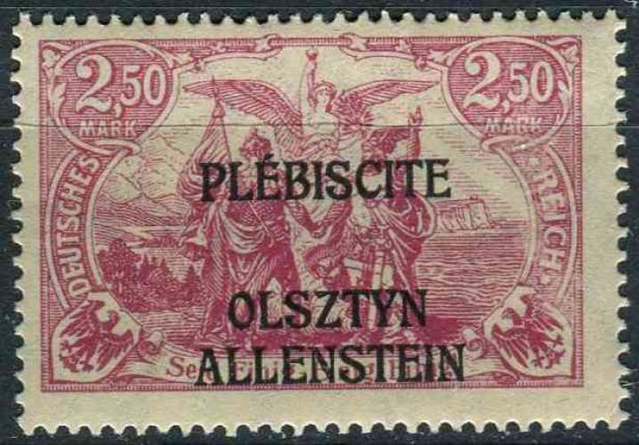 ALLENSTEIN OLSZTYN 1920 NEUF* charnière N° 27