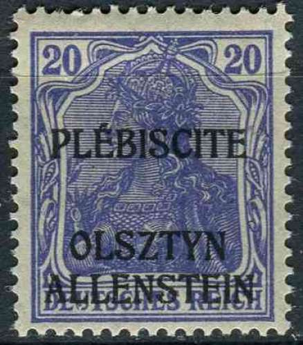 ALLENSTEIN OLSZTYN 1920 NEUF** MNH N° 5