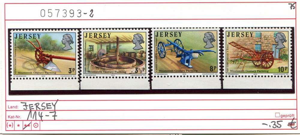 Jersey 1975 - Michel 114-117 - ** neuf mnh - 