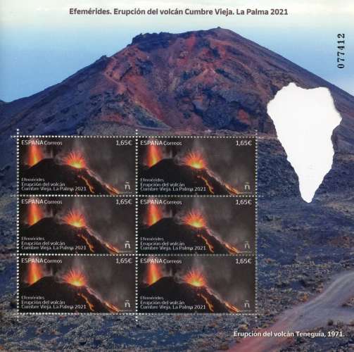 Espagne - 2021 - Eruption Volcan de l'île de La Palma  - **