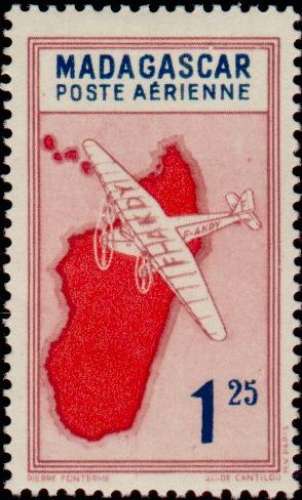 MADAGASCAR 1942   N° YT  PA 27 Neuf  **