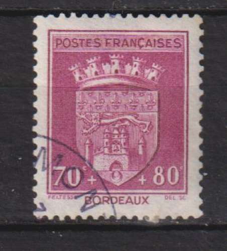 FRANCE  Y T N ° 529 oblitérée   Armoirie  BORDEAUX