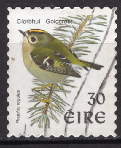 IRLANDE 1998 LES OISEAUX LE ROITELET HUPE  OBLITERE   