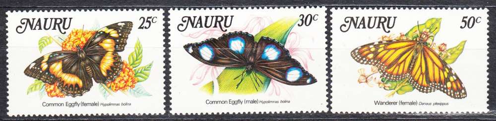 NAURU - 1984 - Papillons - Yvert 284 / 286 Neufs **