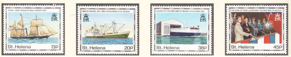 SAINTE HELENE 1990 - Bateaux - Yvert 531 / 534 + BF 9 Neufs 