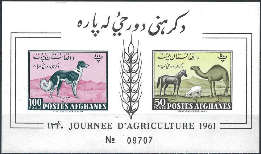 Afghanistan - 1961 - Y & T n° 19 Blocs & feuillets - MNH