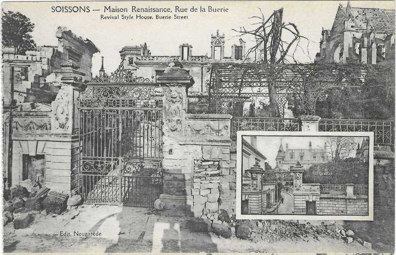 CPA - AISNE - SOISSONS, Maison Renaissance, Rue de la Buerie