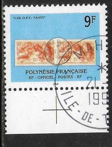 Polynésie  Y&T n° 27 Service - Oblitéré / Used - 