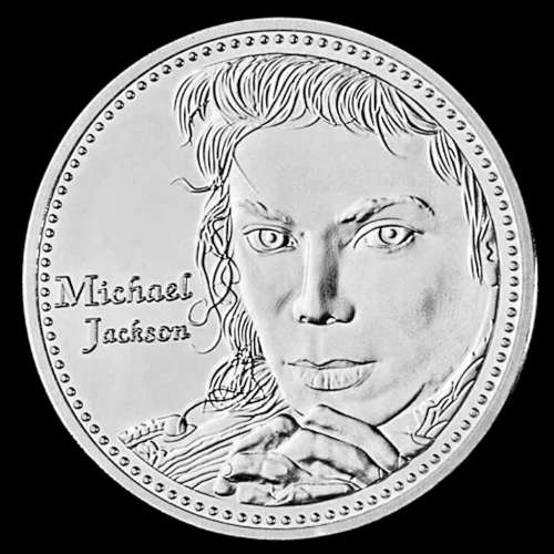 Pièce Médaille NEUVE plaquée Argent - Michael Jackson