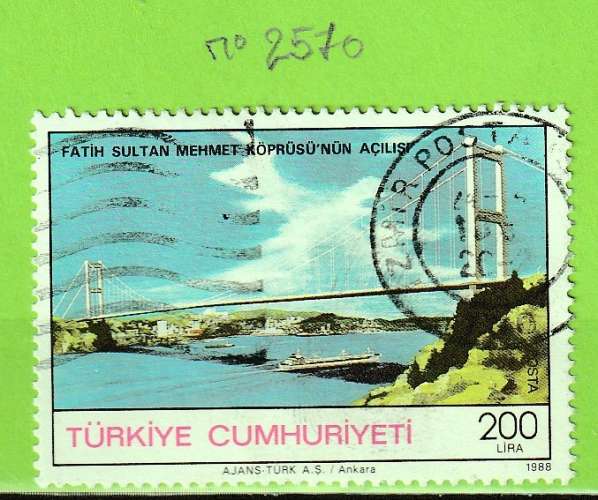 TURQUIE YT N°2570 OBLIT