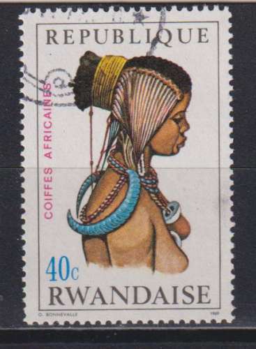 RWANDA   Y T N ° 302  oblitéré