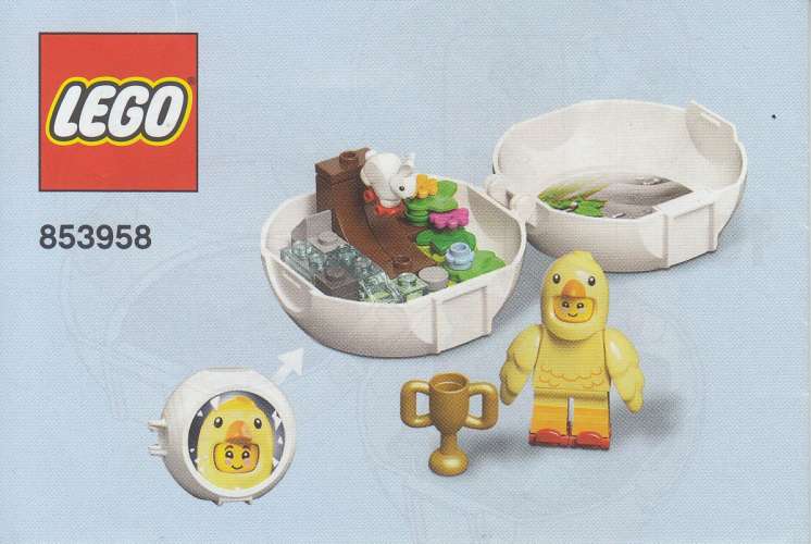 Lego 853958 Capsule skateur poulet avec plan 100 % Complet 