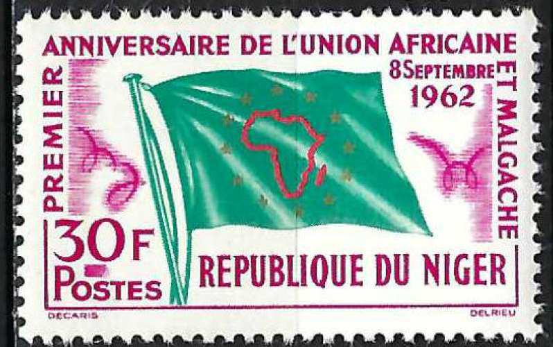 Niger - 1962 - Y & T n° 117 - MNH