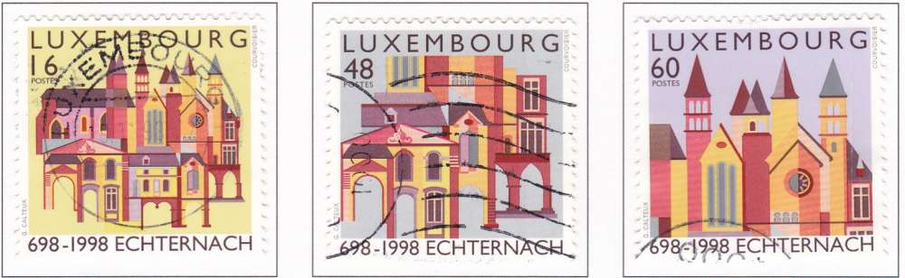 LUXEMBOURG N° 1404/6 de 1998 oblitérés  en série complète  