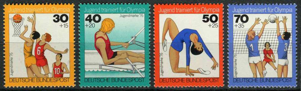 ALLEMAGNE RFA 1976 neuf** MNH N° 731 à 734