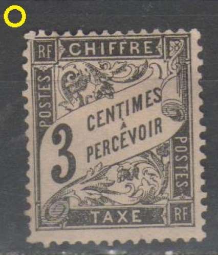 France 1882 - Timbre taxe 3 c. ( * )