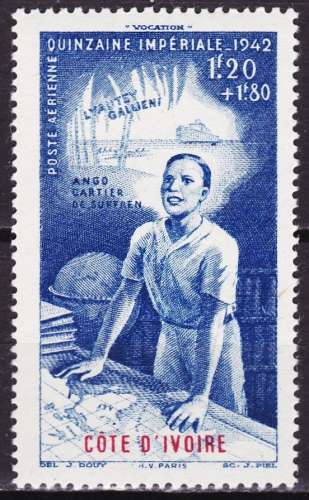 Côte d'Ivoire - Poste aérienne - Y&T N° 9**