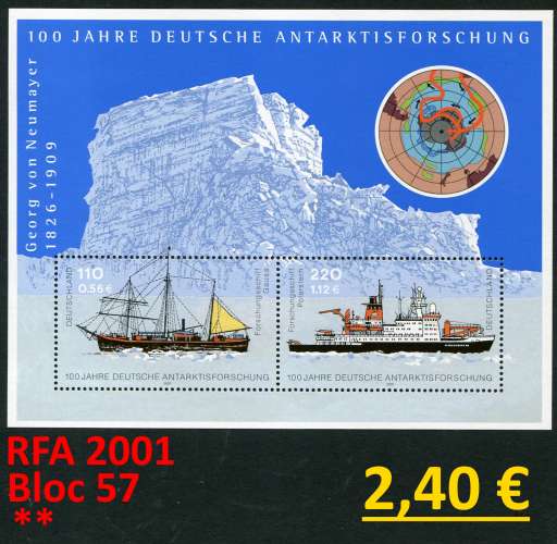 RFA 2001 - Allemagne 2001 - Michel Block 57 - ** mnh neuf 