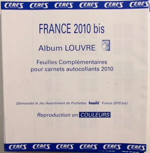 CERES - Jeu FRANCE LOUVRE (Standard) 2010 Bis (Sans Pochettes)