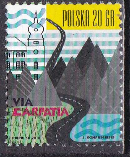 POLOGNE N° 4620 de 2018 avec oblitération postale  