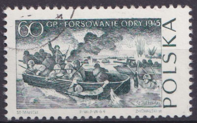 Pologne 1964 Y&T 1392 oblitéré - Anniversaire de la lutte 