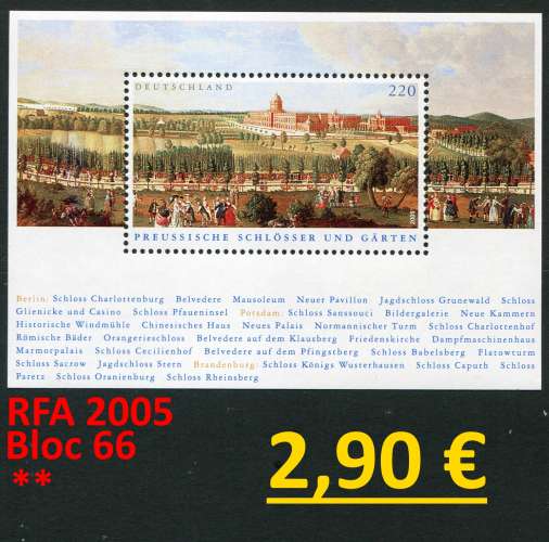 RFA 2005 - Allemagne 2005 - Michel Block 66 - ** mnh neuf 