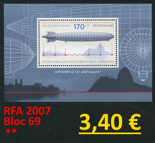 RFA 2007 - Allemagne 2007 - Michel Block 69 - ** mnh neuf 