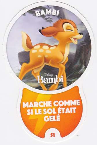 Carte Auchan - Les Défis, Bambi, n° 51