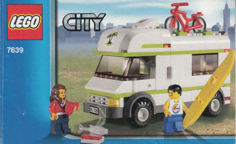 Lego 7639 Le camping-car avec plan 100 % Complet 