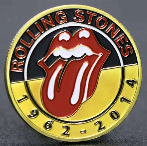 Pièce Médaille NEUVE plaquée Or - The Rolling Stones