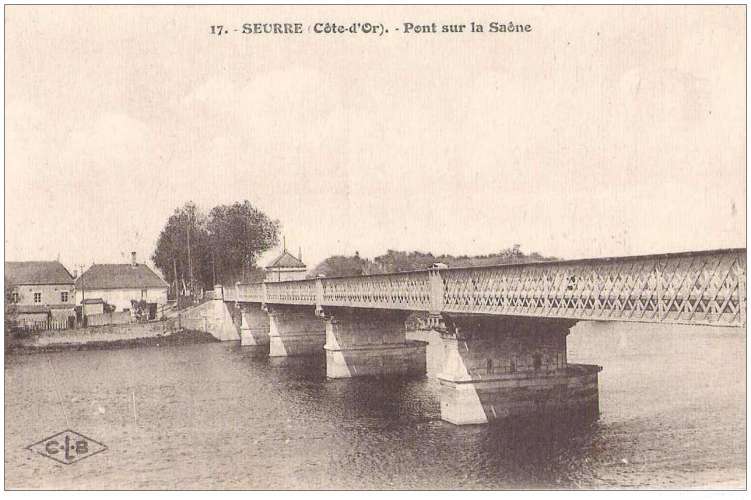 21 - SEURRE - LE PONT SUR LA SAONE