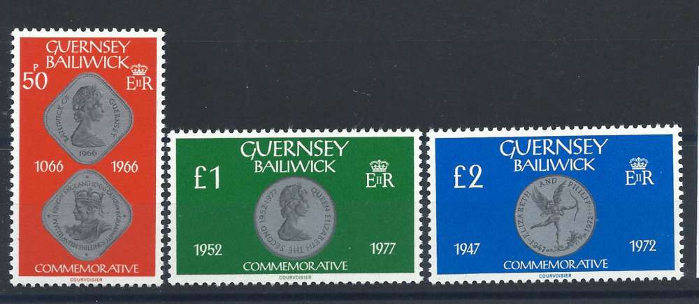 Guernesey N°196/98** (MNH) 1980 - Pièces de monnaie