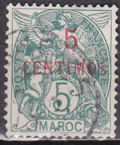 MAROC Bureaux Français N° 11 de 1902 oblitéré