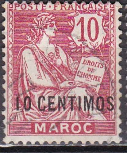 MAROC Bureaux Français N° 12 de 1902 oblitéré