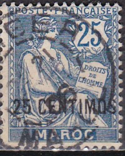 MAROC Bureaux Français N° 14 de 1902 oblitéré