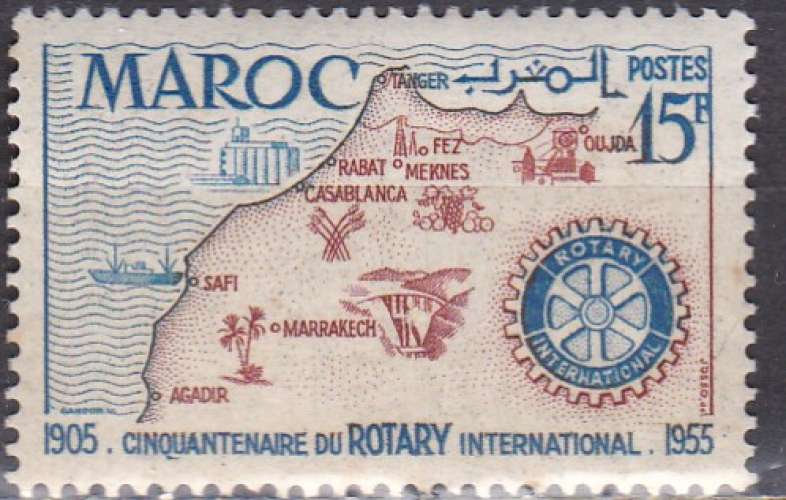 MAROC N° 344 de 1955 neuf* 