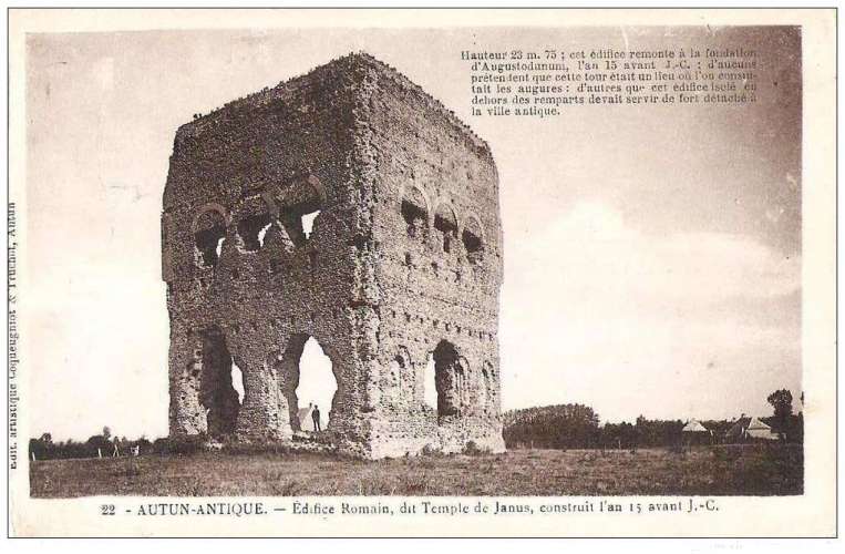 21 - Autun antique - édifice romain - dit le temple de Janus