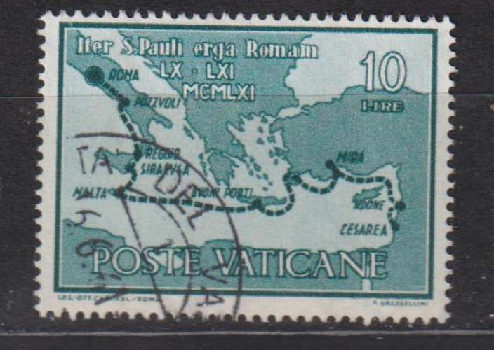 VATICAN Y T N ° 322 oblitéré