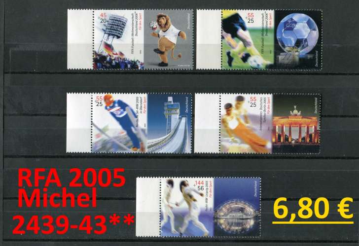 RFA 2005 - Allemagne 2005 - Michel 2439-2443 - ** mnh neuf 