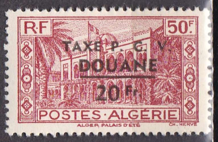 ALGERIE Taxe N° 27 de 1944 neuf** 