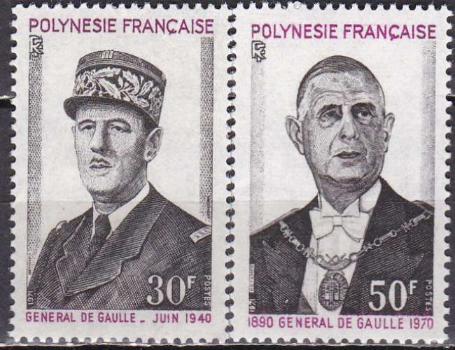 POLYNESIE N° 89/90 de 1971 en série complète neuve