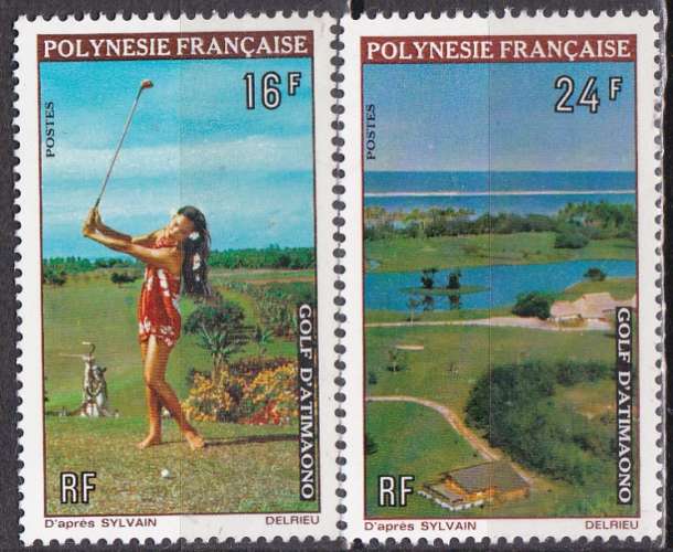 POLYNESIE N° 94/5 de 1974 en série complète neuve