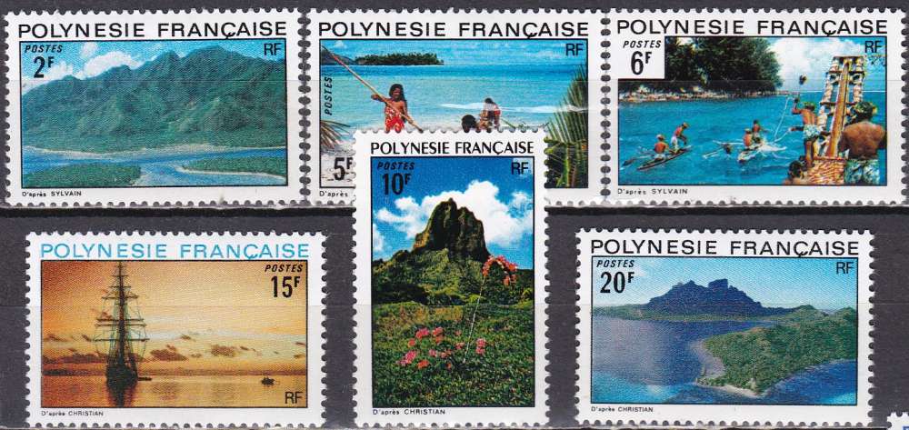 POLYNESIE N° 97/102 de 1974  en série complète neuve