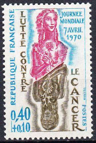 FRANCE - 1970 - Lutte contre le cancer - Yvert 1636 Neuf ** 