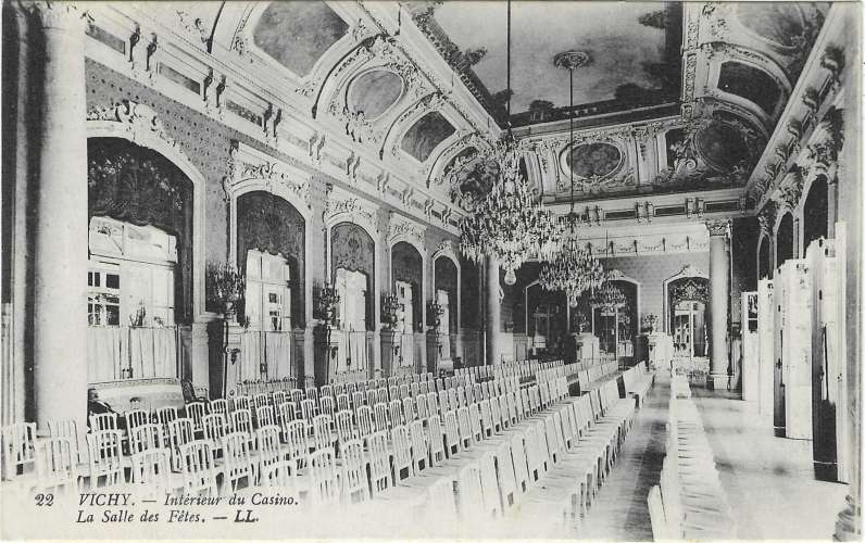 CPA - ALLIER - VICHY, Intérieur du Casino, La Salle des Fêtes